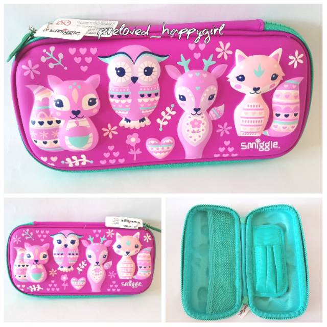 

Pencil case Smiggle Purple Tosca Fox Deer Original