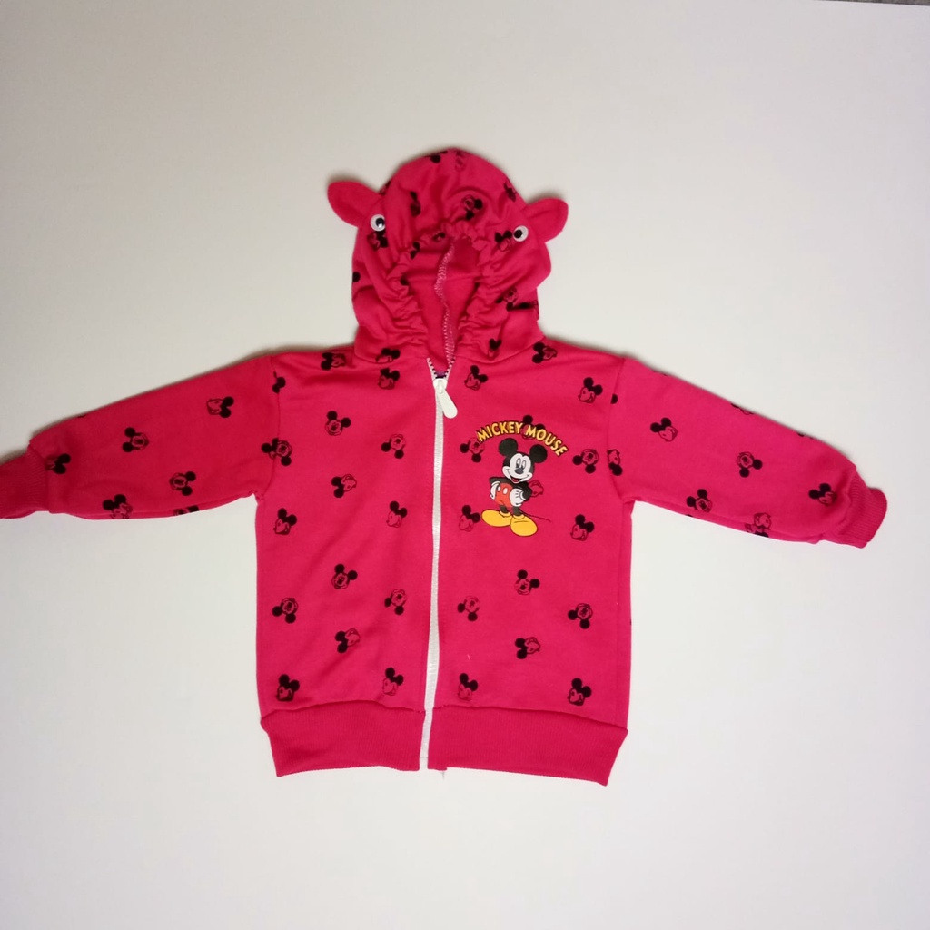 JAKET BAYI MOTIF MICKEY BAHAN FLECEE