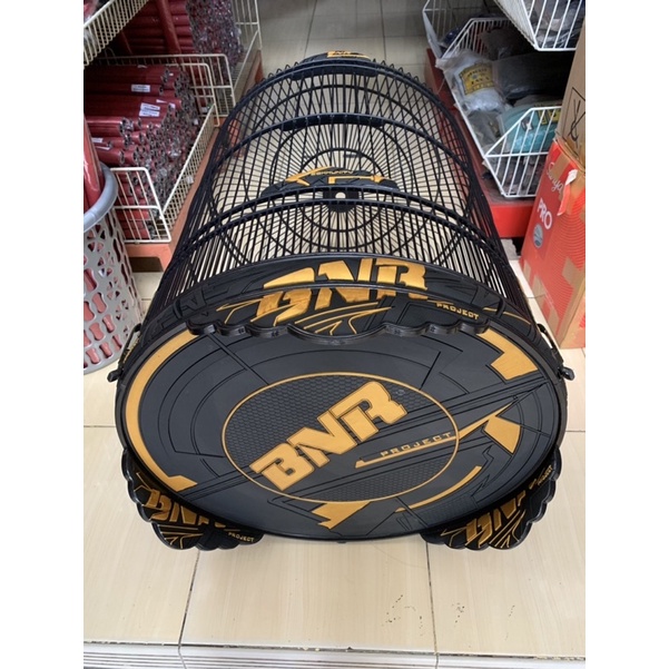 SANGKAR KANDANG MURAI BATU BNR 3D RACING BLACK GOLD NO 2