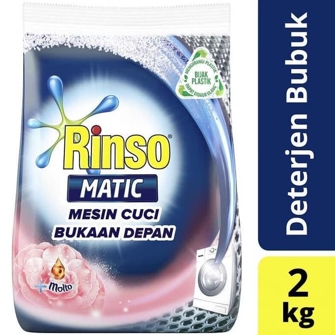 Diskon Rinso Matic Bubuk Front Load 2 Kg Bukaan Depan / Rinso Matic Biru 2Kg