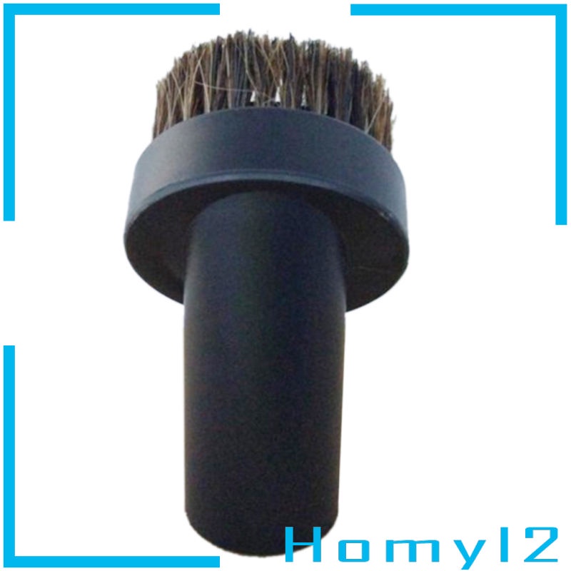 [HOMYL2] Replacement Round Dusting Brush Short Horsehair Vacuum Attachment 32mm