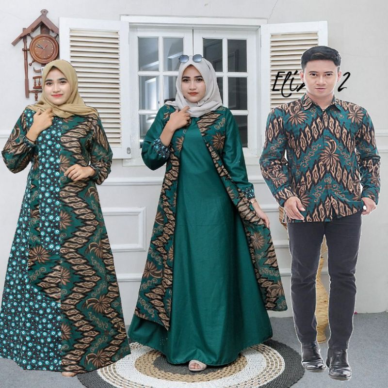 COUPLE BATIK GAMIS TOYOBO JUMBO LD 120 CM LD 110 ,SARIMBIT BATIK JUMBO,GAMIS SYARI JUMBO
