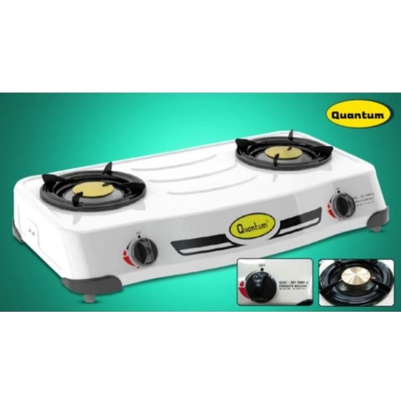 KOMPOR GAS 2 TUNGKU QUANTUM QGC 201 DMPC