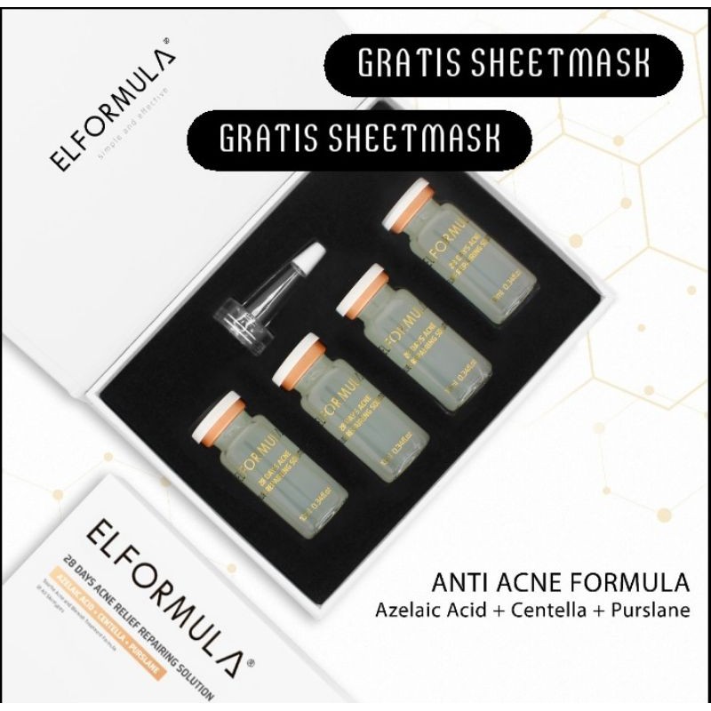 ELFORMULA 28 DAYS ACNE RELIEF REPAIRING SOLUTION SERUM WAJAH