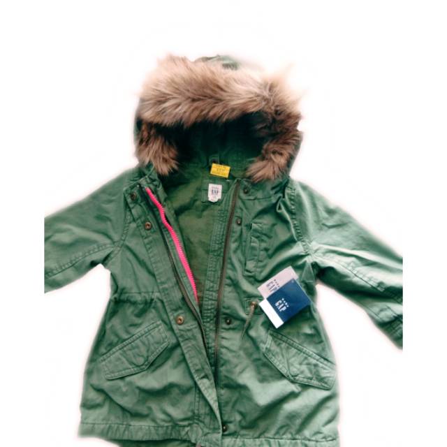 Jacket Parka Bulu Hoddie Baby Gap
