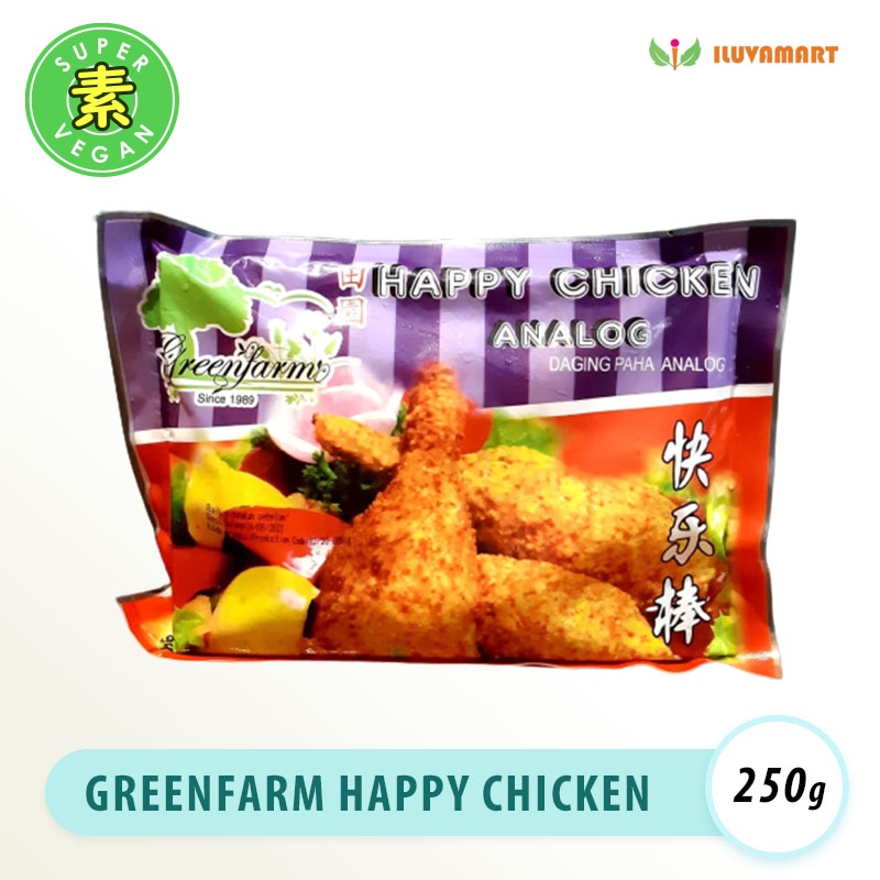 

Greenfarm Happy Chicken Analog / Daging Paha Vegetarian / Kuai Le Bang / Drumstick