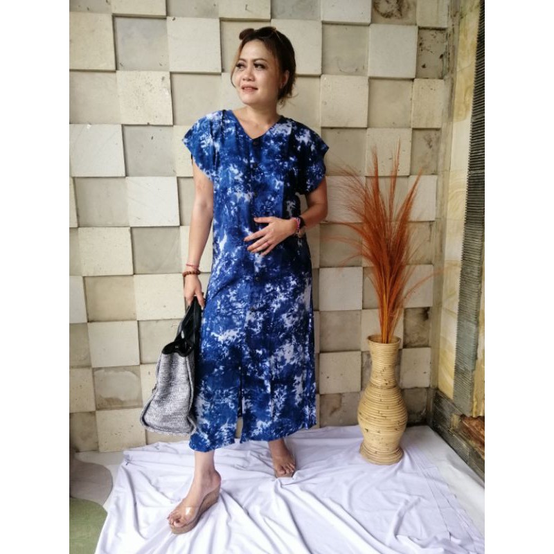 Dress Clarisa Panjang Bali Rayon Tie Dye / Dress Busui / Dress Bali / Dress Rayon / Dress Tie Dye