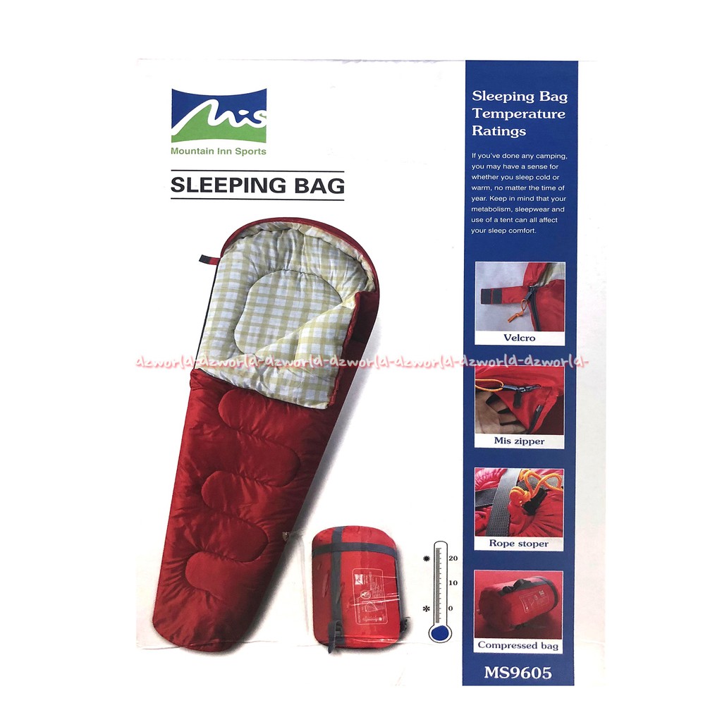 Mis Sleeping Bag MS9605 Mountain Inn Sports Kasur Gunung Kantong Tidur Outdoor