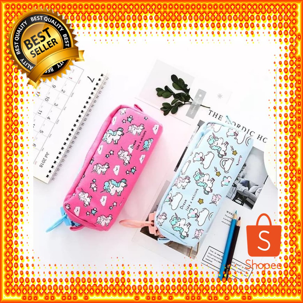 

TP0048 Kawaii Unicorn Big Zipper Large Pencil Case / Tempat Pensil