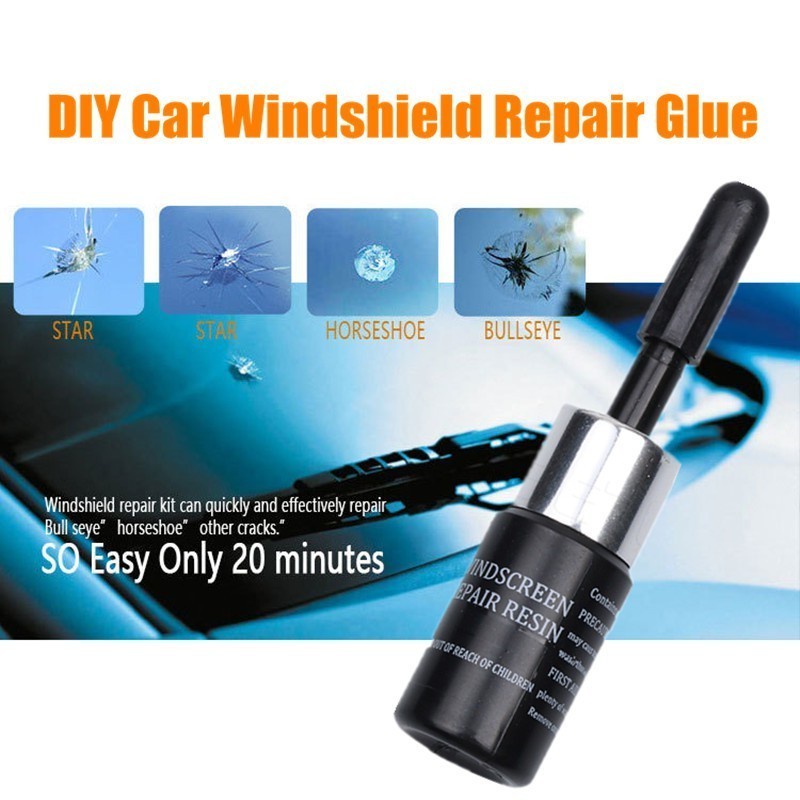 WINDSHIELD CRACK REPAIR - PERBAIKI KACA MOBIL RETAK - LEM KACA SUPER