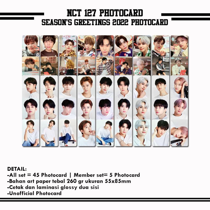NCT 127 SEASON'S GREETINGS 2022 PHOTOCARD
