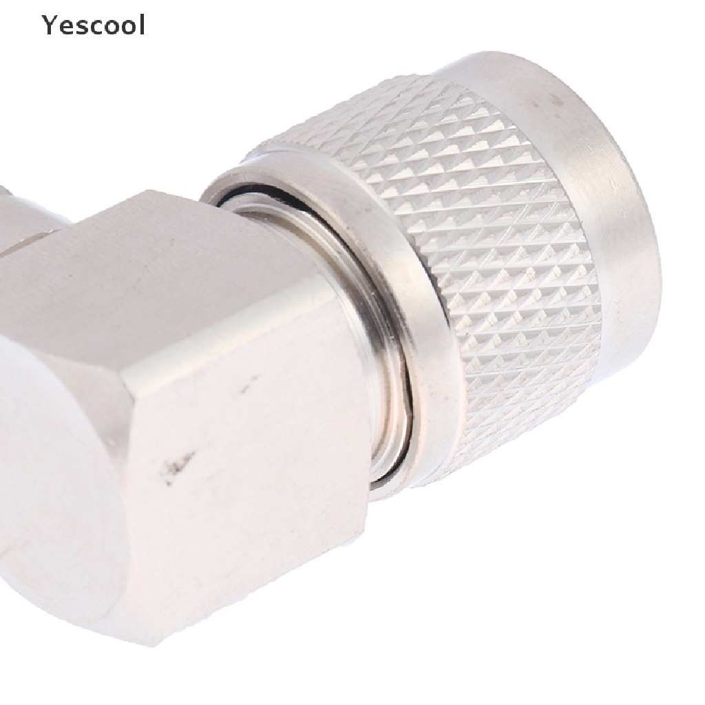 Yescool Adapter Konektor UHF Male PL-259 PL259 Ke UHF Female SO-239 SO239 Sudut 90 RF