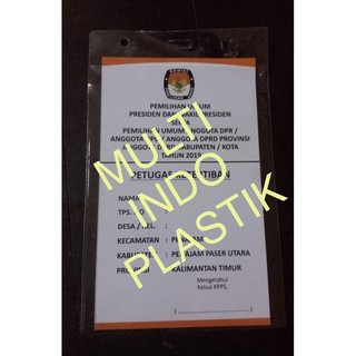 Kantong panitia plastik ID Card Nametag Tanda 