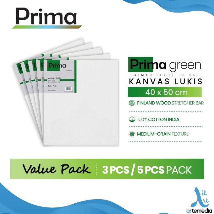 

Kanvas Lukis Prima Green 40x50cm Value Set 3 Cotton Canvas