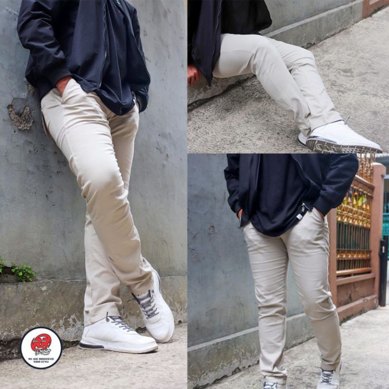 Celana Chino Cream Panjang Distro Dickies