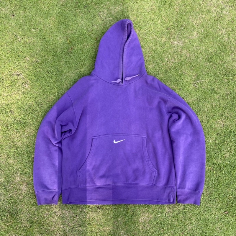 Hoodie Nike center pocket violete Purple tag team 90’s late made in mexico