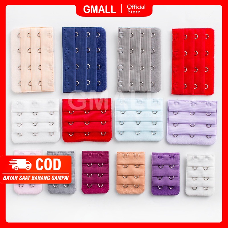 Aksesoris Sambungan Penyambung Pengait Tali Bh Bra Extension Extender Kait 2 3 4 Tambahan Wanita Import GMALL TB02