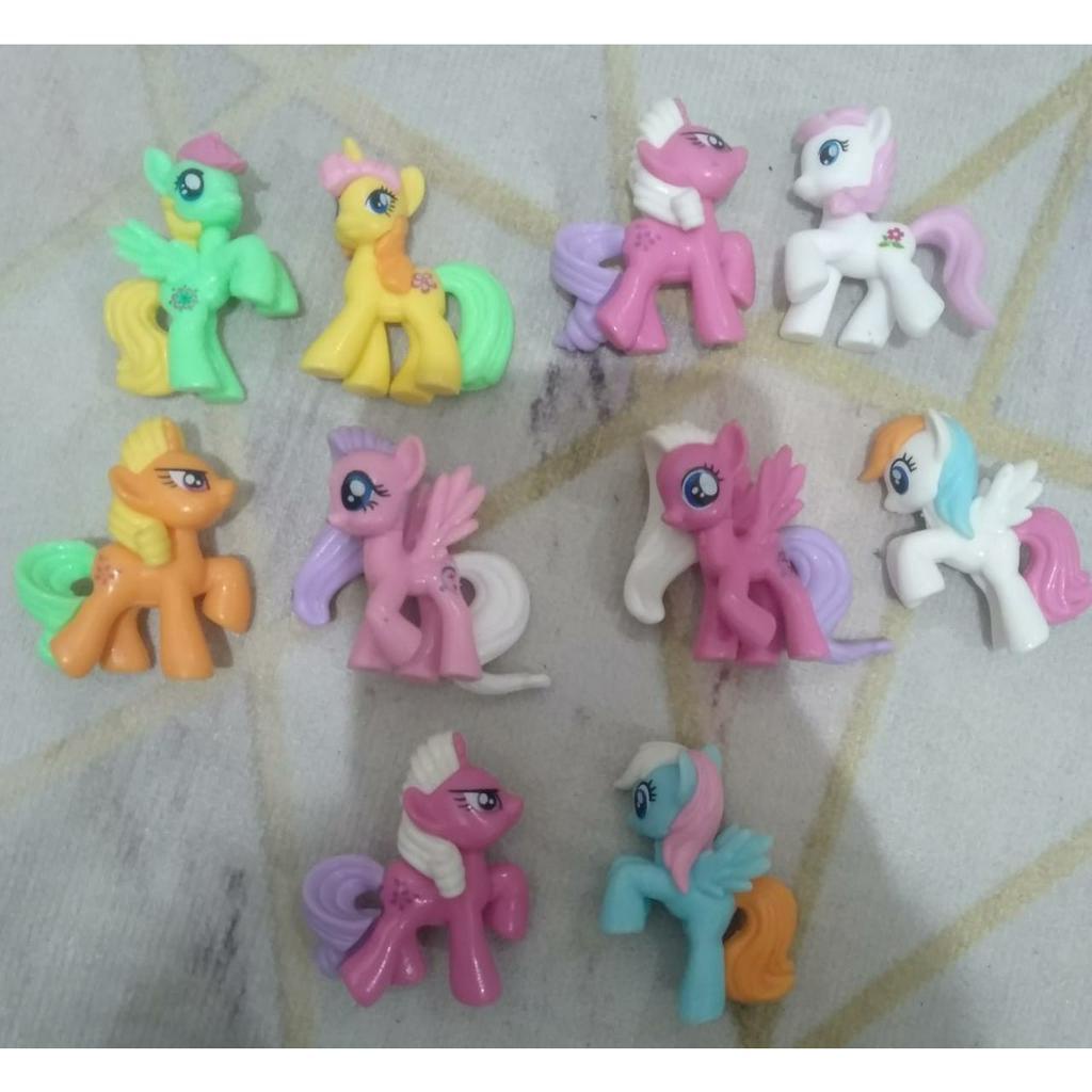 Mainan little pony Bahan Licin/ Glossy isi 10 pcs