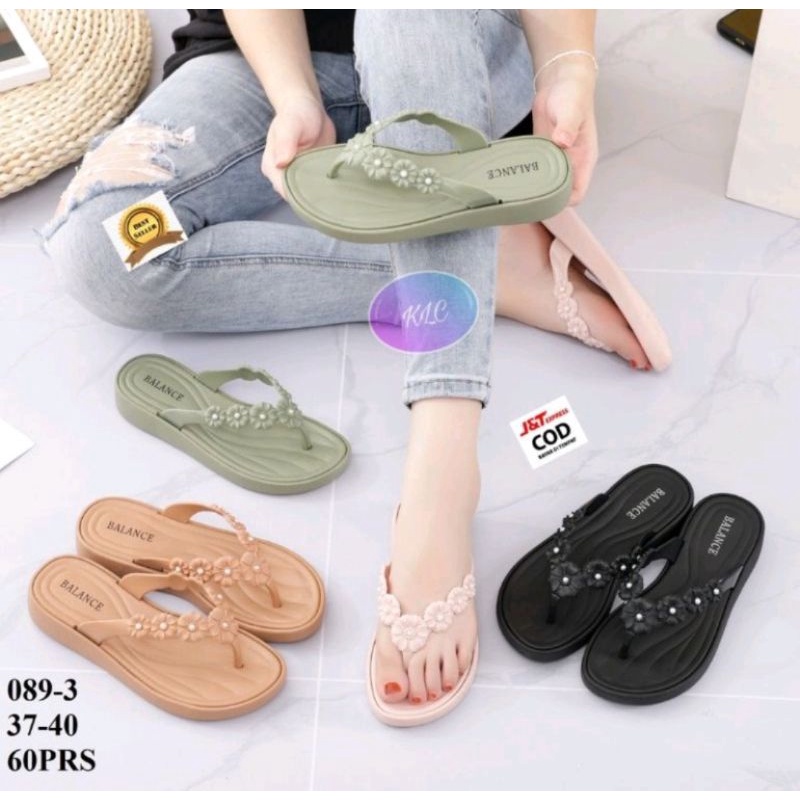 BALANCE 089 / SANDAL WEDGES WANITA / SANDAL JEPIT WANITA /