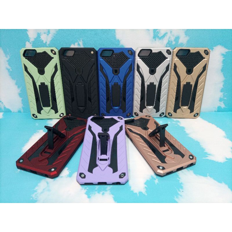 Vivo Y71 Phantom Series Stand Iron Hardcase Spigen touch armor case Robot