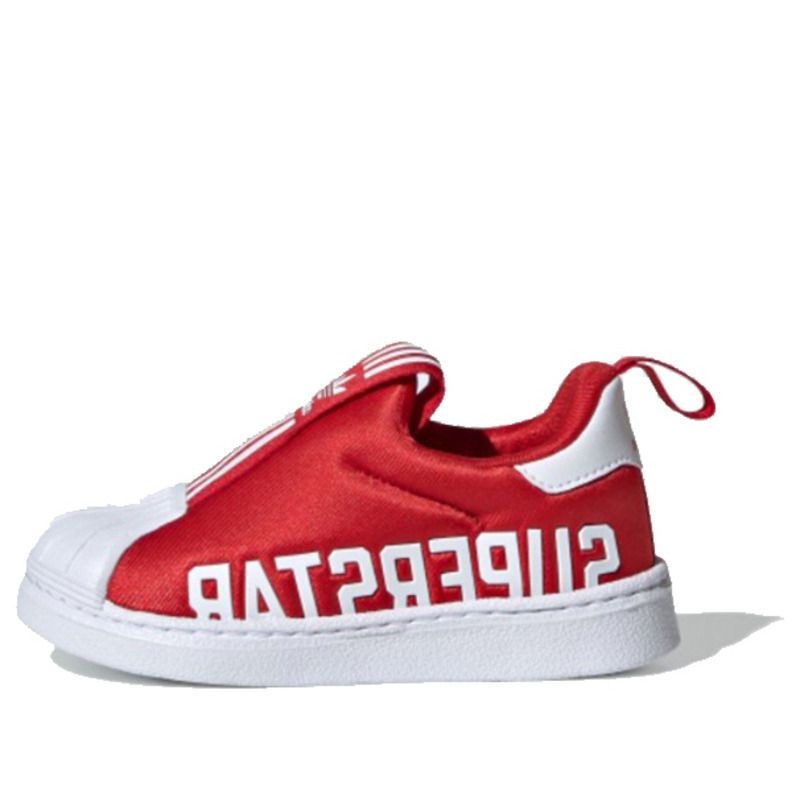 Adidas Superstar 360 Kids Big Logo Red White Original 100% Authentic