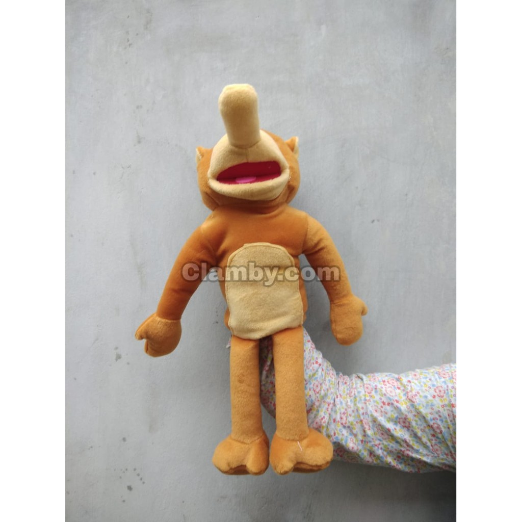 handpupet boneka edukasi boneka dongeng muppet boneka tangan bekantan monyet