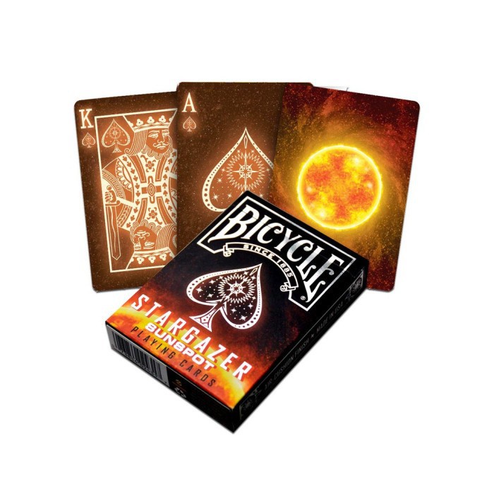 BICYCLE STARGAZER SUNSPOT playing card kartu remi poker sulap import p