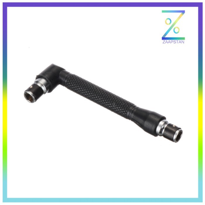 Kunci Pas Dual Head Socket Wrench Screwdriver 1/4 Inch 6.35mm L Shaped