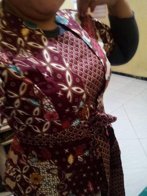 Bigclo - (cod) Ld 92-114cm Atasan Batik Wanita Jumbo 465 Vol33 Baju Batik Kerja Wanita