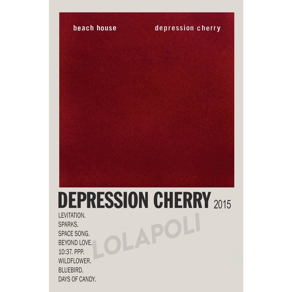 Poster Cover Album Depression Cherry - Beach House