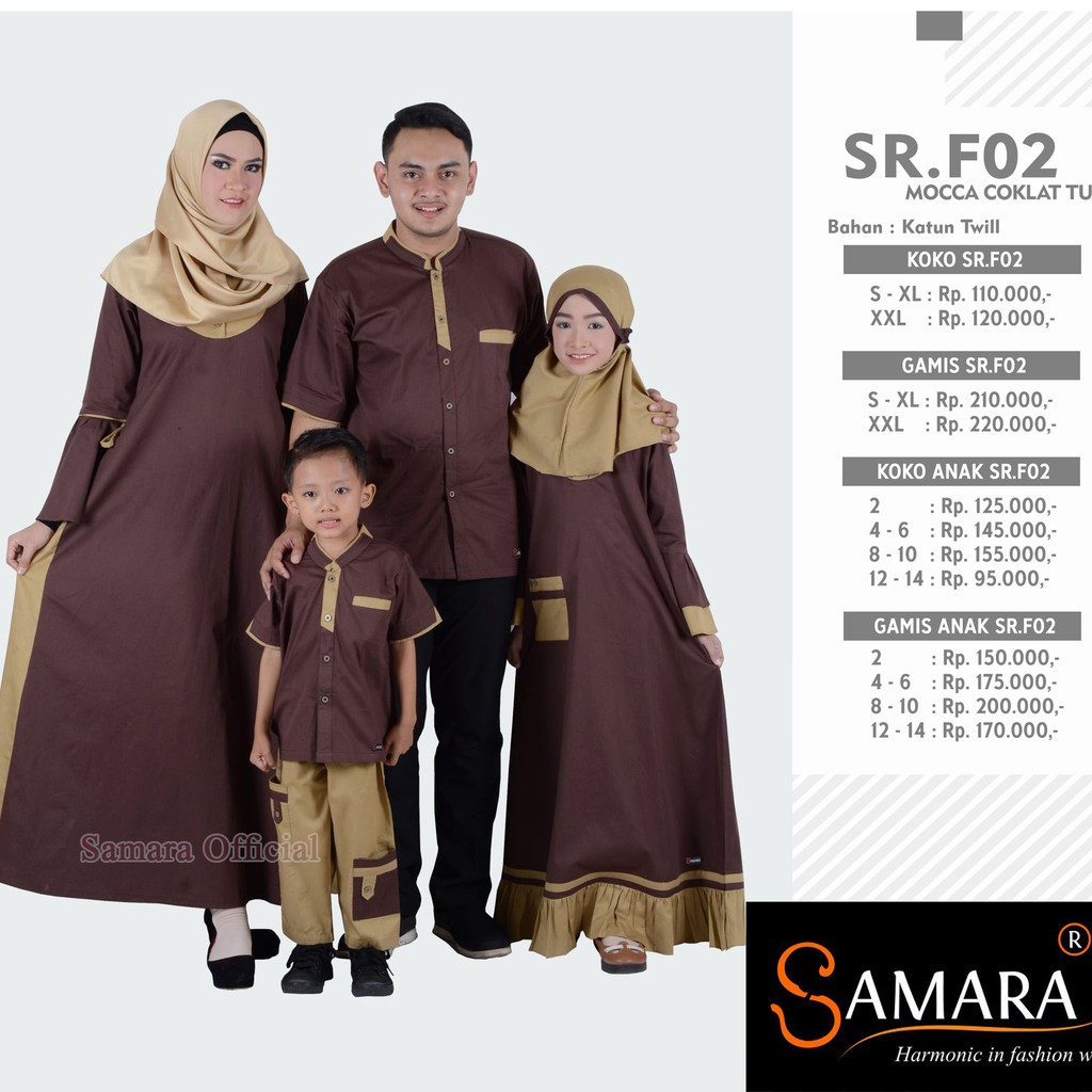 Busana Muslim Couple Keluarga Muslim Gamis Couple