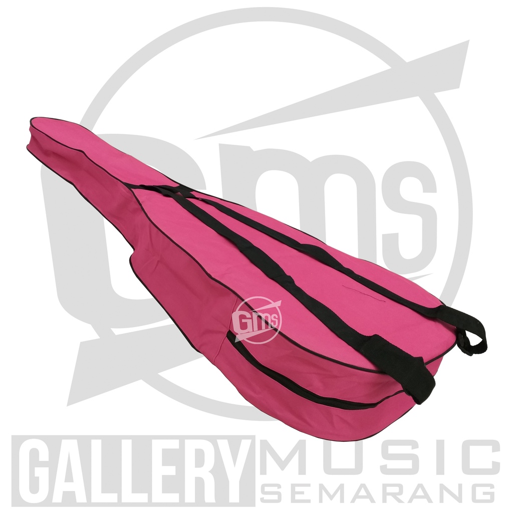 Tas Gitar Akustik Pink / Softcase Gitar Akustik Pink Bahan Kuat (A30)