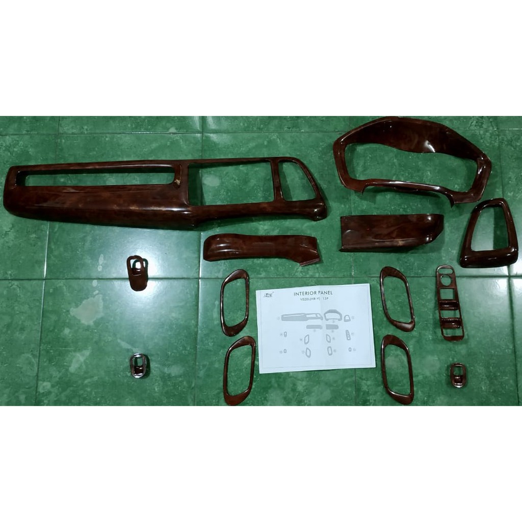 Wood Panel Dashboard HRV 13pcs