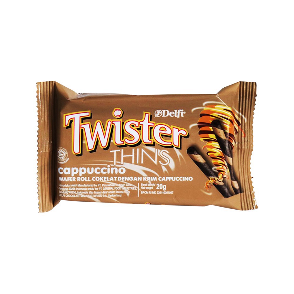 

WAFER DELFI TWISTER THINS CAPPUCCINO 15 GRAM