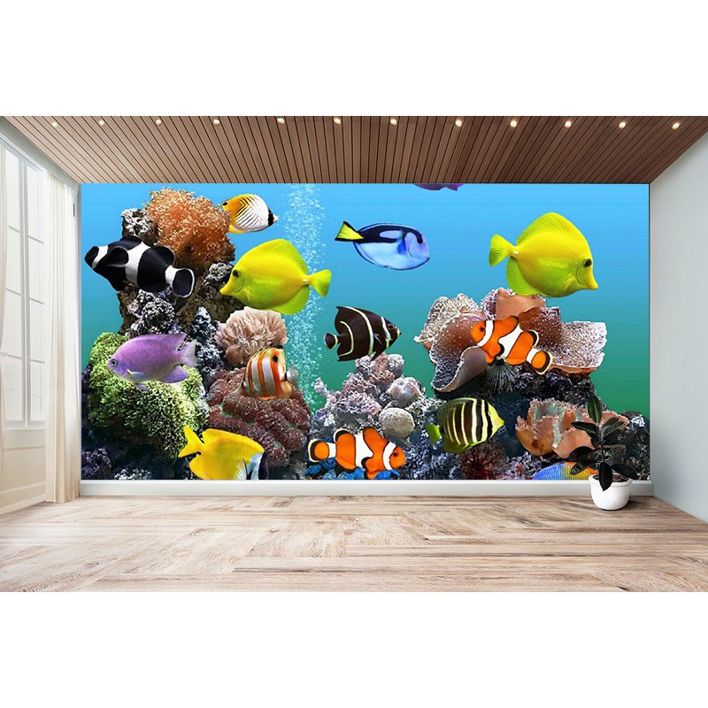 3d Aquarium Wallpaper For Walls Image Num 42