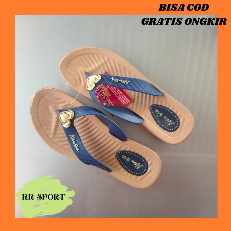 Sandal Japit Wanita New Era Bahan Karet / Sandal Karet Wanita / Sandal Wanita Terbaru / Sandal Jelly