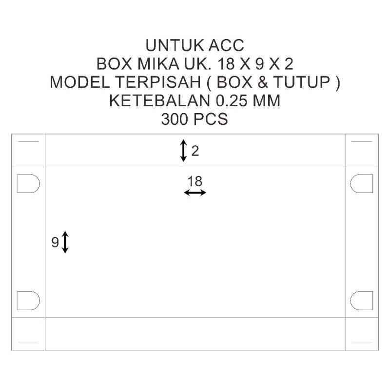 box mika custom ukuran dan bentuk