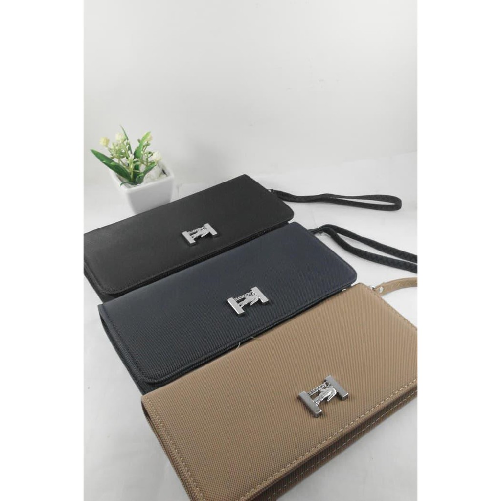 Tas dompet wanita cantik import hadiah kado bagus lacoste zip wallet
