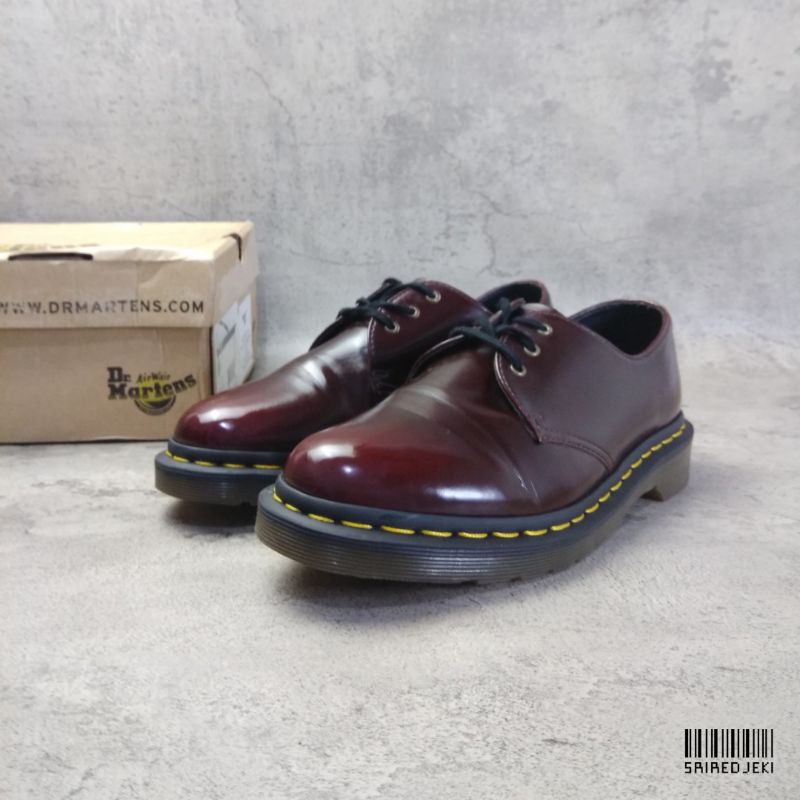 Dr Martens 1461 Vegan Cherry Red Preloved