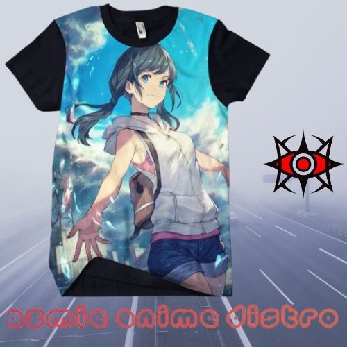 kaos 3D Fullprint Anime Hina Amano Tenki No Ko