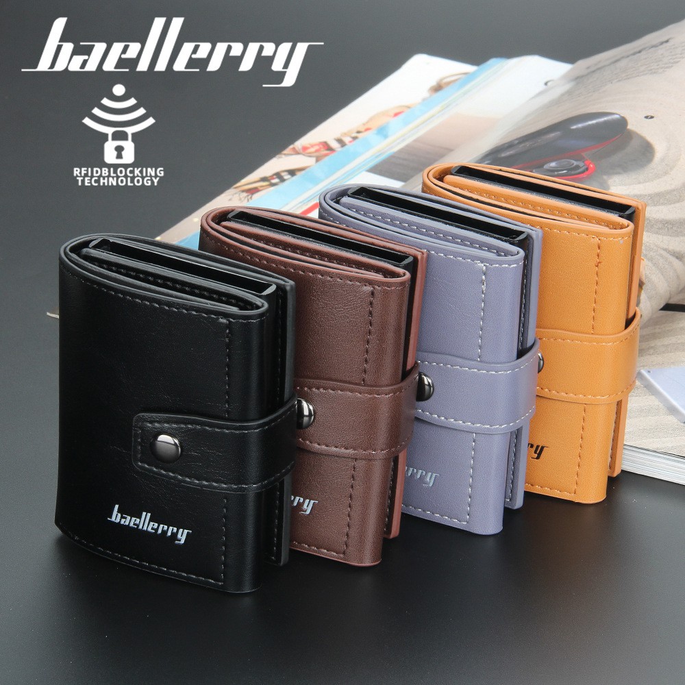 BAELLERRY K9146 Dompet Kartu Pria Bahan Kulit PU Leather Premium WATCHKITE WKOS