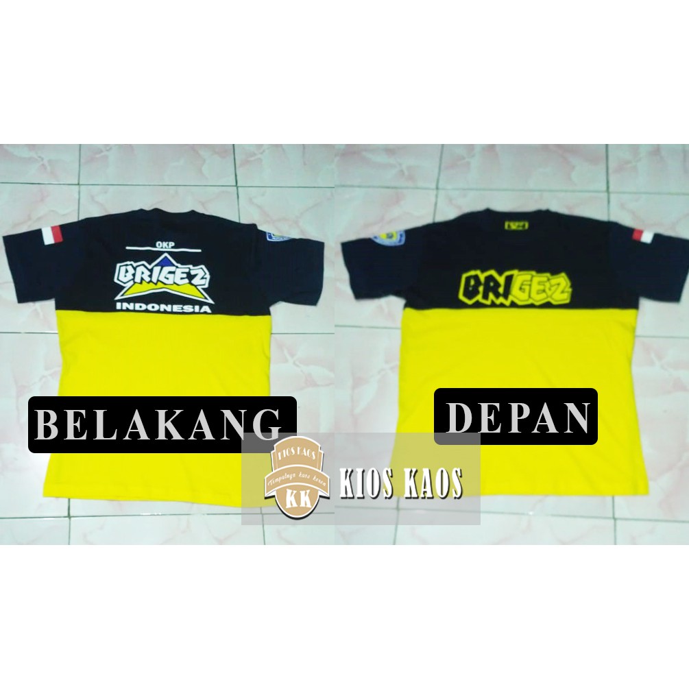 Kaos T Shirt Brigez Indonesia Imi Depan Belakang Keren Banget