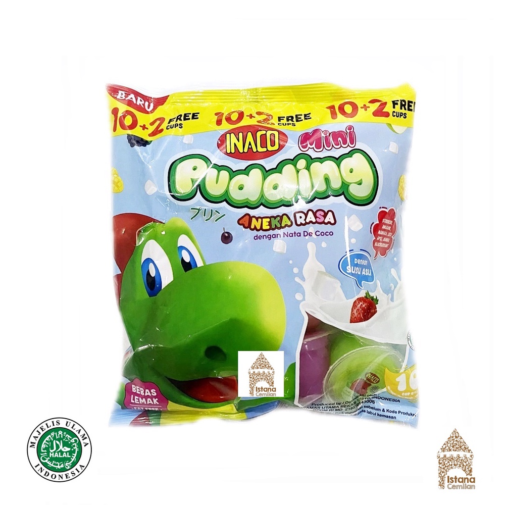 Inaco Mini Pudding Aneka Rasa (isi 10 + 2 pcs)