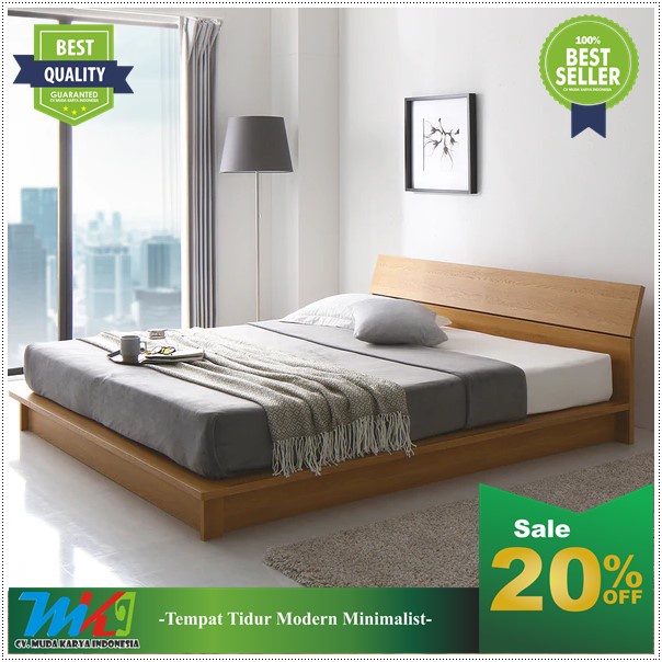 Dipan kayu jati terbaik tempat tidur minimalis kayu jati