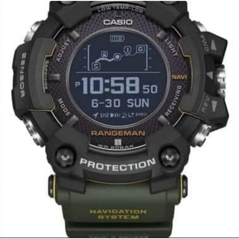 Jam Tangan Pria Merek Casio GShock B1000 Black Carbon 5.0cm Ori BM Fullset
