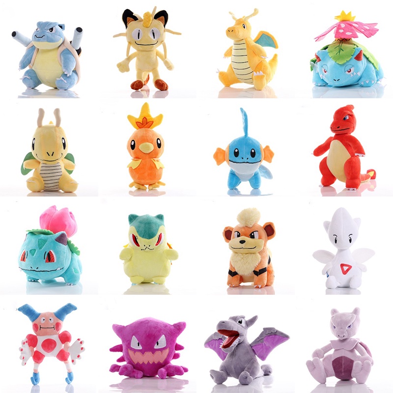 8&quot; Anime Pokemon Plush Toy Pikachues Venusaur Bulbasaur Toys Cartoon Plush Doll