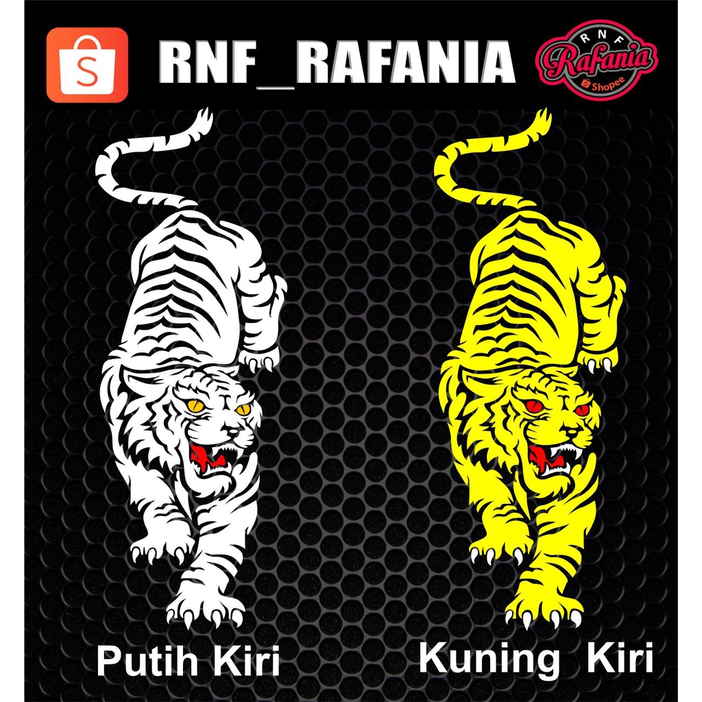 STICKER MACAN HARIMAU CUTTING PART 1