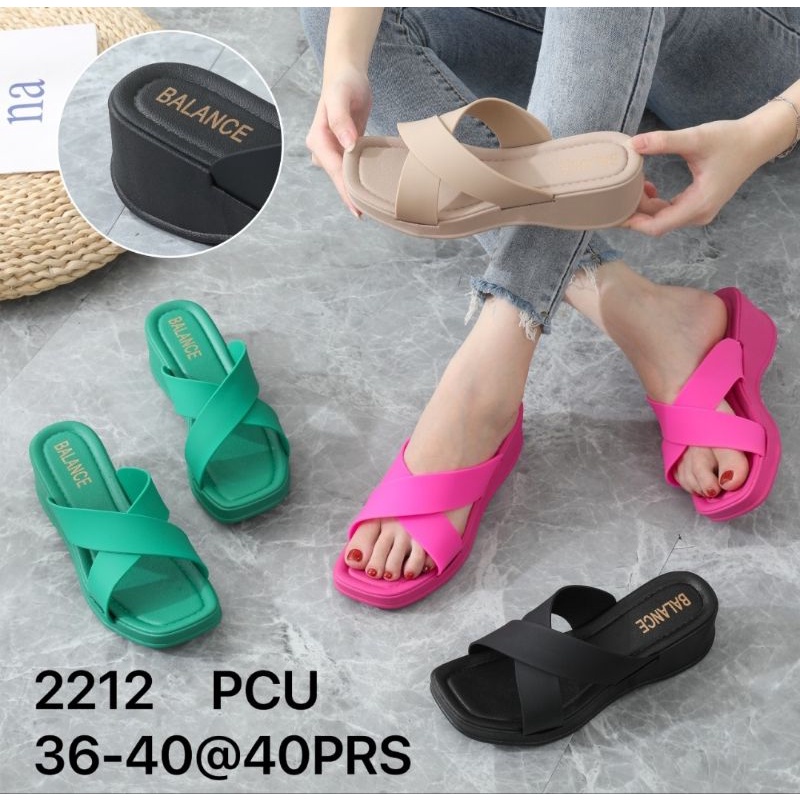 Home-MARLINA Sandal Wedges Tali Silang Full Colour Fashion Import