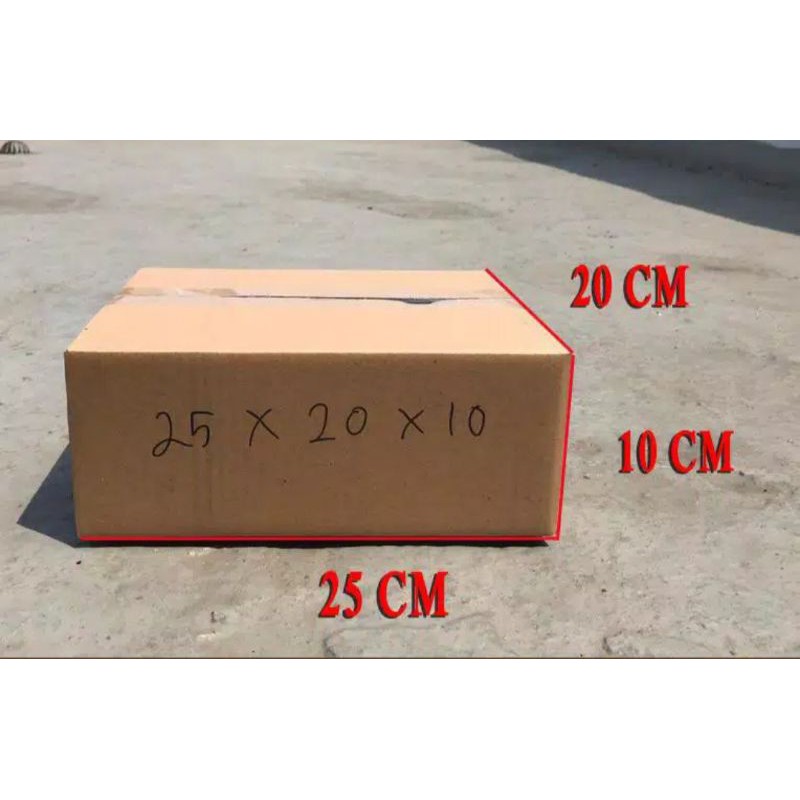 

KARDUS KOTAK KARTON BOX POLOS Ukuran 25x20x10 Packing Dus