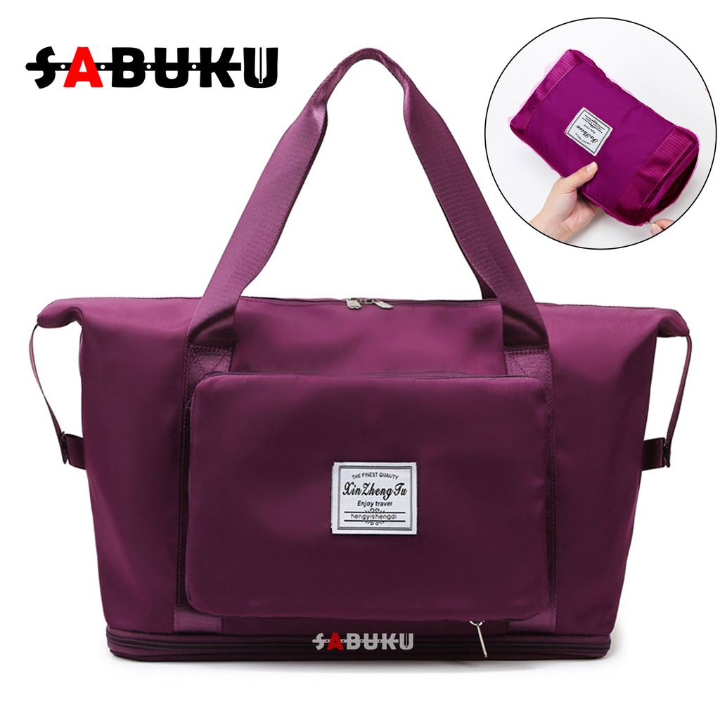 [S&amp;K] Tas Travel Wanita Jinjing Lipat Travel Bag Duffel Portable Gym Bag Tas Fitness Waterproof-SK169